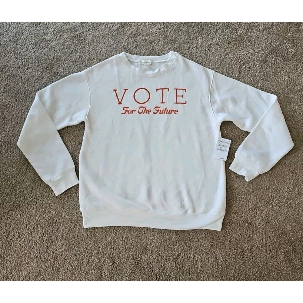 Vote for the Future Graphic Sweatshirt Crewneck Womens Small